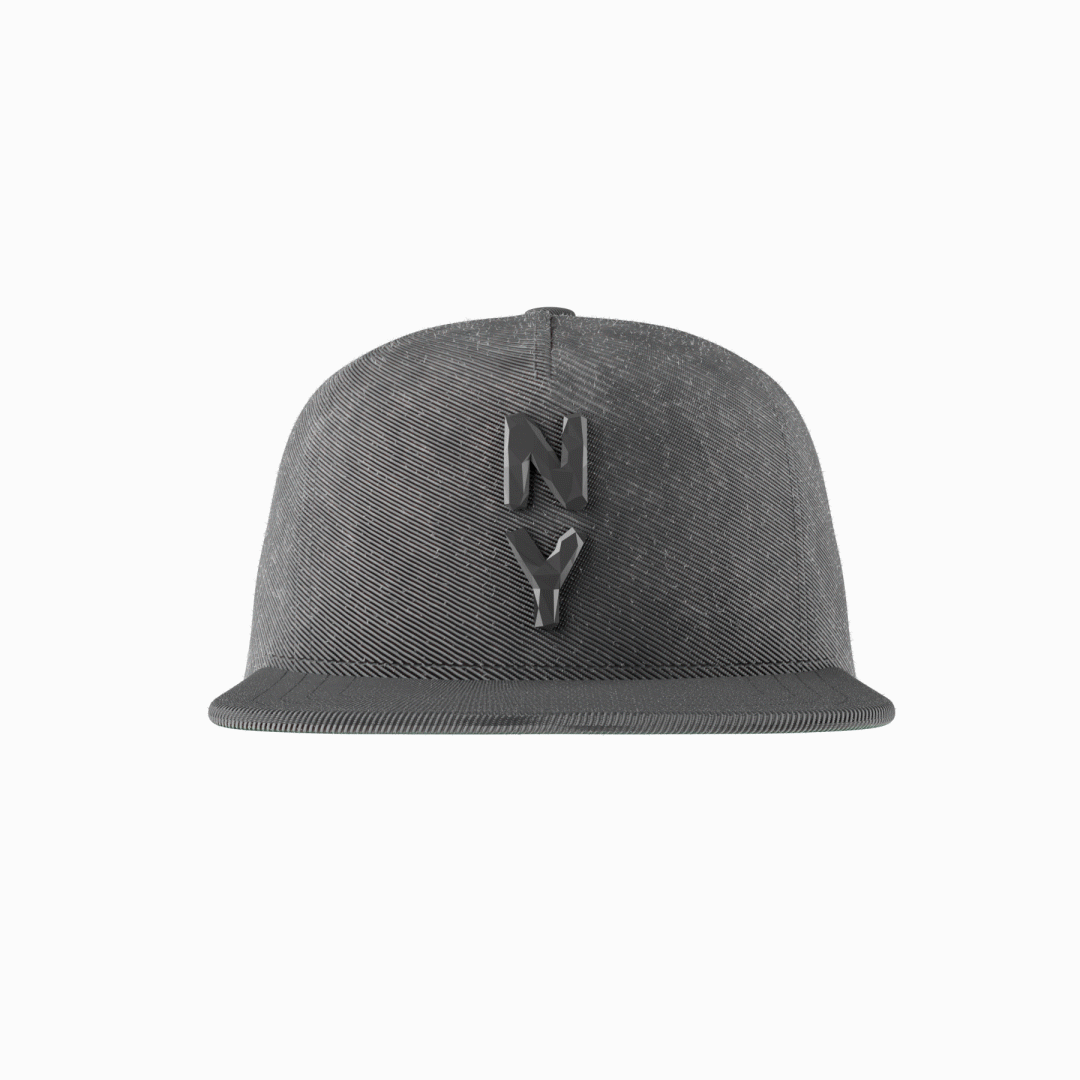 Bare NY Snapback (Dark Gray & Black)