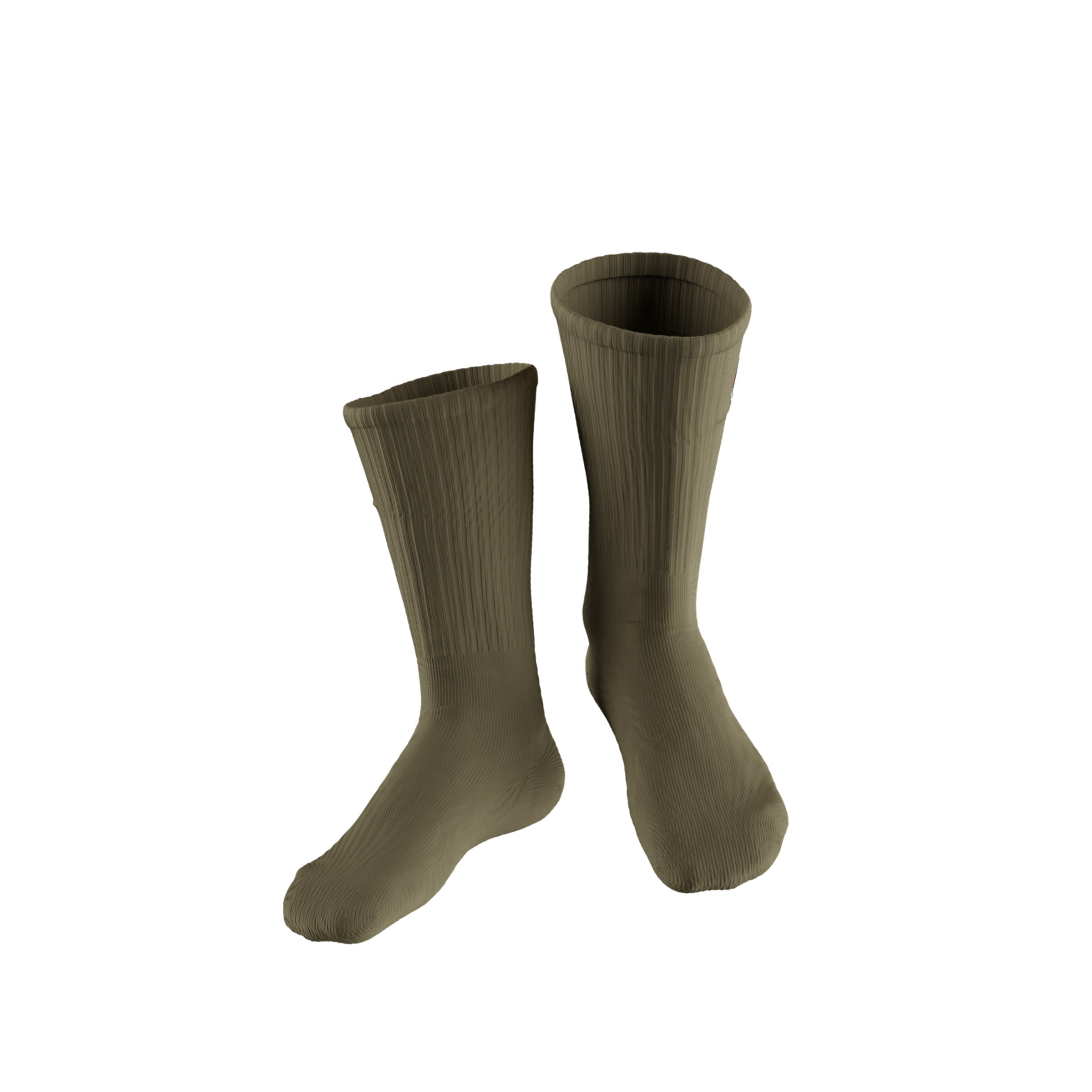 Scribble Apple Logo Army Crew Sock