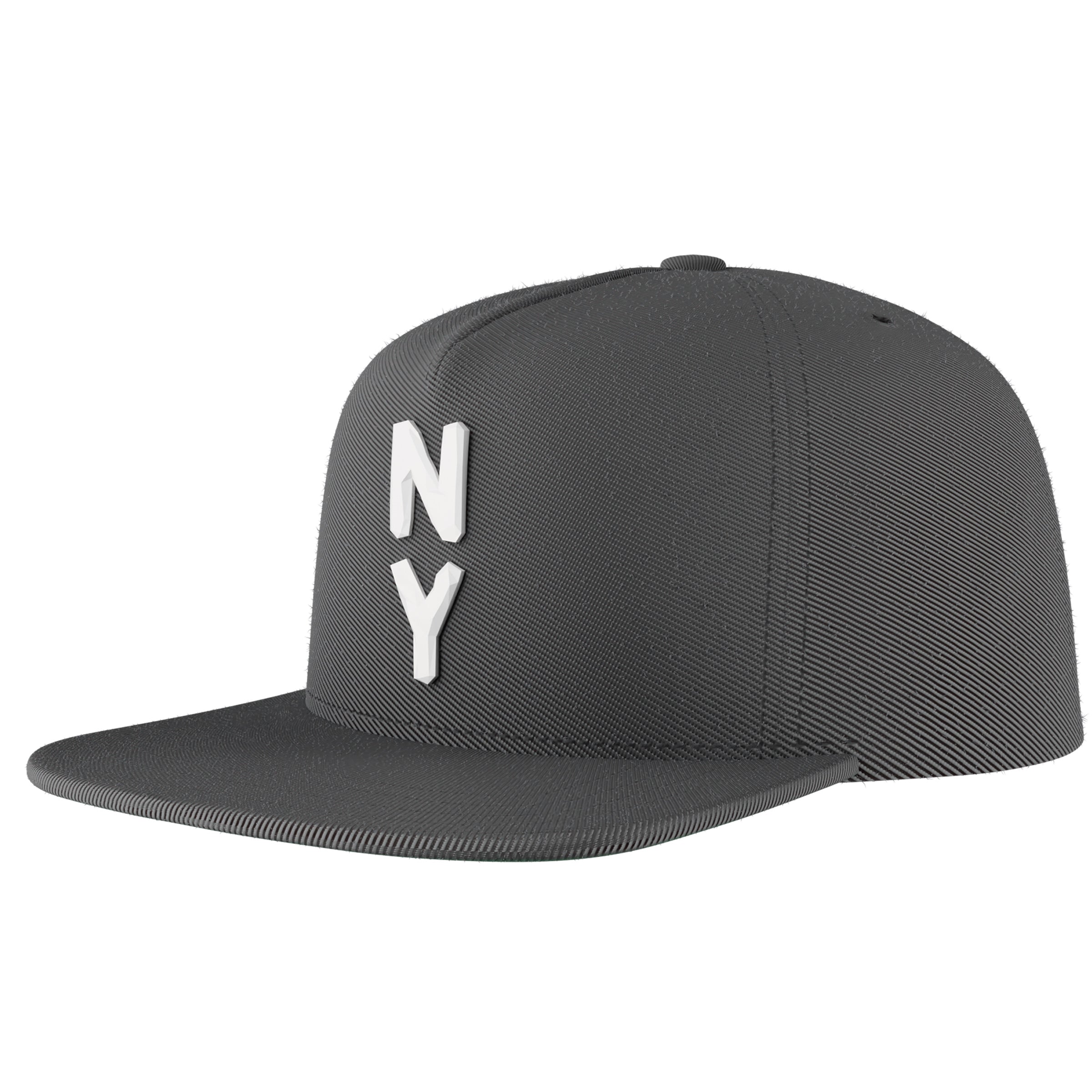 Nu Yrk | 3D NY Brooklyn Snapback Black Perspective View
