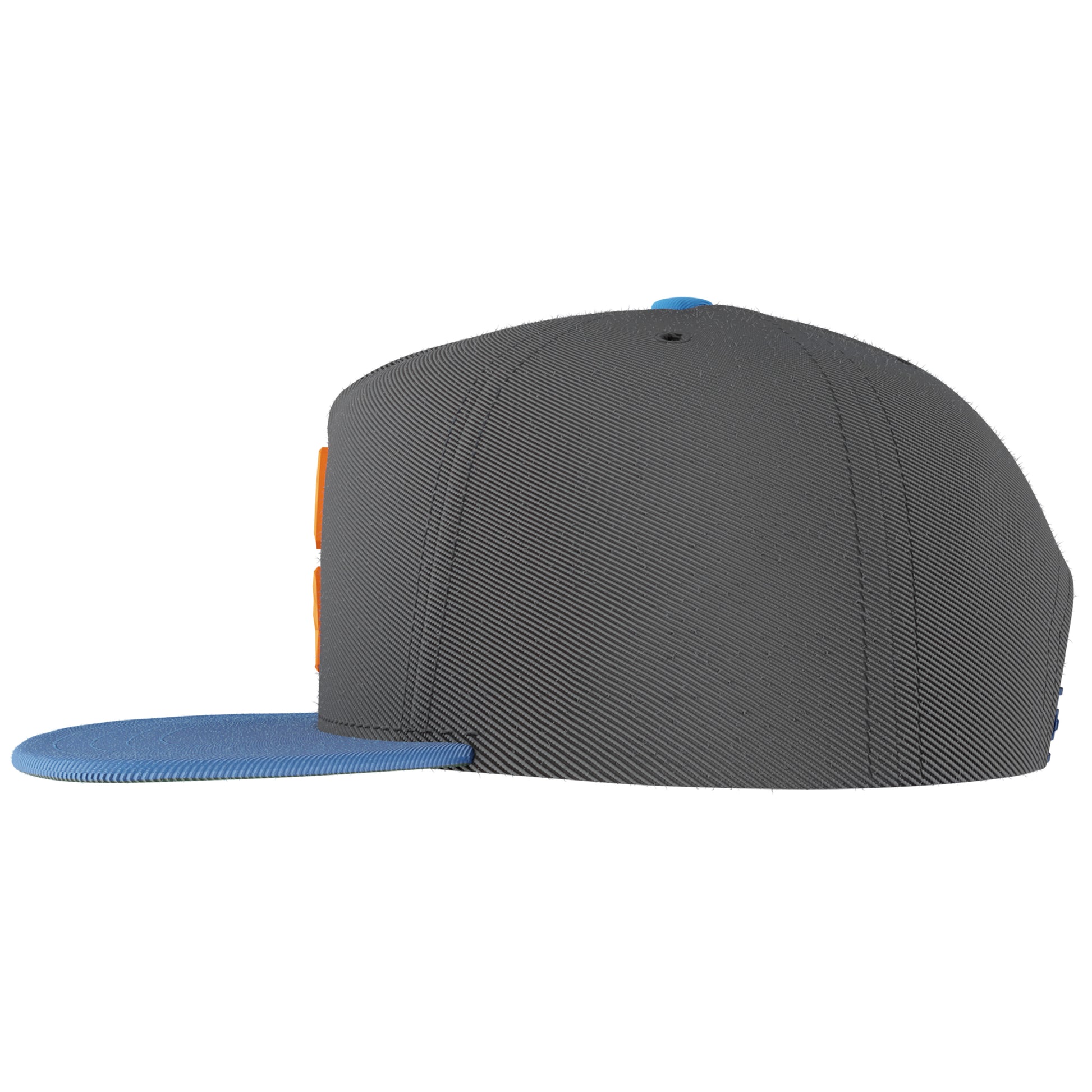 Nu Yrk | 3D NY Flushing Queens Snapback Black & Royal Side View